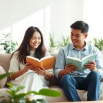Pasangan muda menikmati kebebasan finansial dengan gaya hidup slow living..