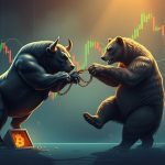 Seorang trader menganalisis grafik untuk menghindari bull trap dan bear trap pada pasar kripto..