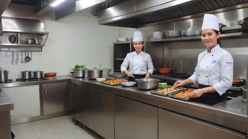 Banner Pimpin operasional kitchen catering, kelola produksi, biaya, dan food safety untuk memastikan kualitas layanan terbaik di setiap sajian.