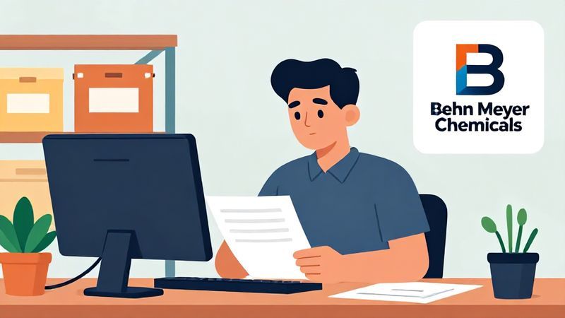 Banner Behn Meyer Chemicals membuka lowongan Purchasing Staff di Sidoarjo. Daftar sebelum 28 Maret 2026.