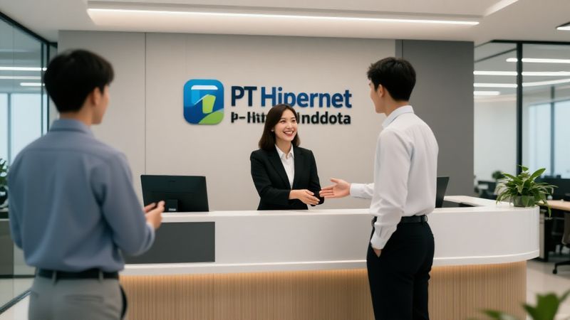 Banner PT Hipernet Indodata membuka lowongan Receptionist di Jakarta Pusat. Daftar sebelum 1 Maret 2026.