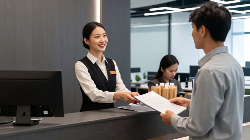 Banner Pengiklan Anonim membuka lowongan Resepsionis & Admin di Jakarta Selatan. Daftar sebelum 1 April 2026.