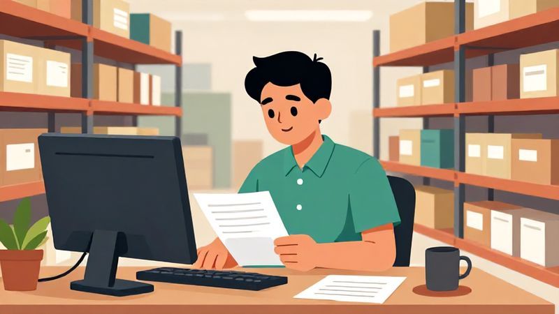 Banner Admin Gudang bertanggung jawab mengelola administrasi gudang, pencatatan stok, dokumen barang masuk-keluar, dan laporan gudang.