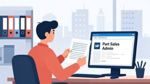 Banner PT Daya Kobelco Construction Machinery Indonesia membuka lowongan Part Sales Admin di Banjarmasin. Lamar sebelum 3 Mei 2026.